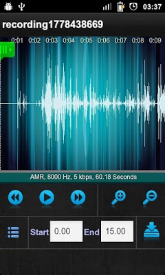 Aplicativo para gravador de audio