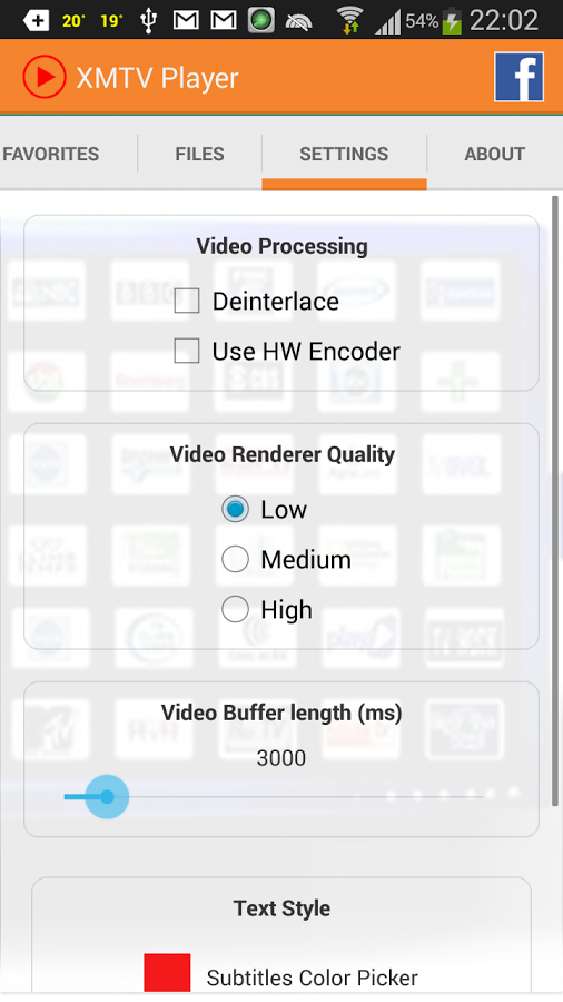 XMTV Player - screenshot