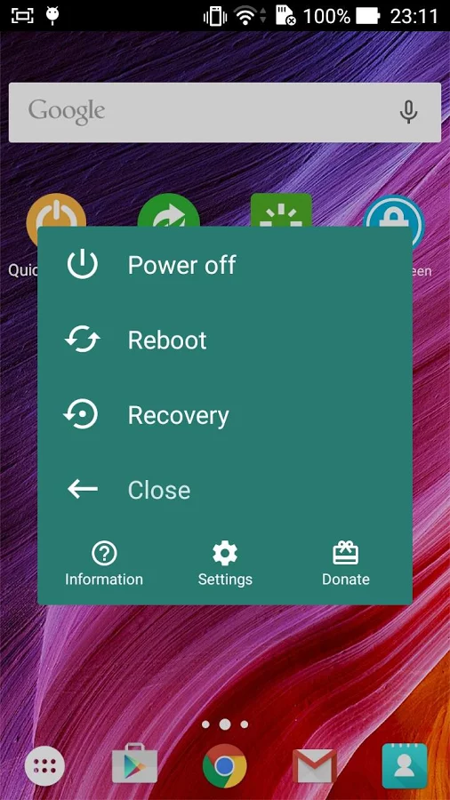   Quick Reboot (Root): captura de tela 